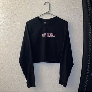 Vans women’s long sleeve cropped tee